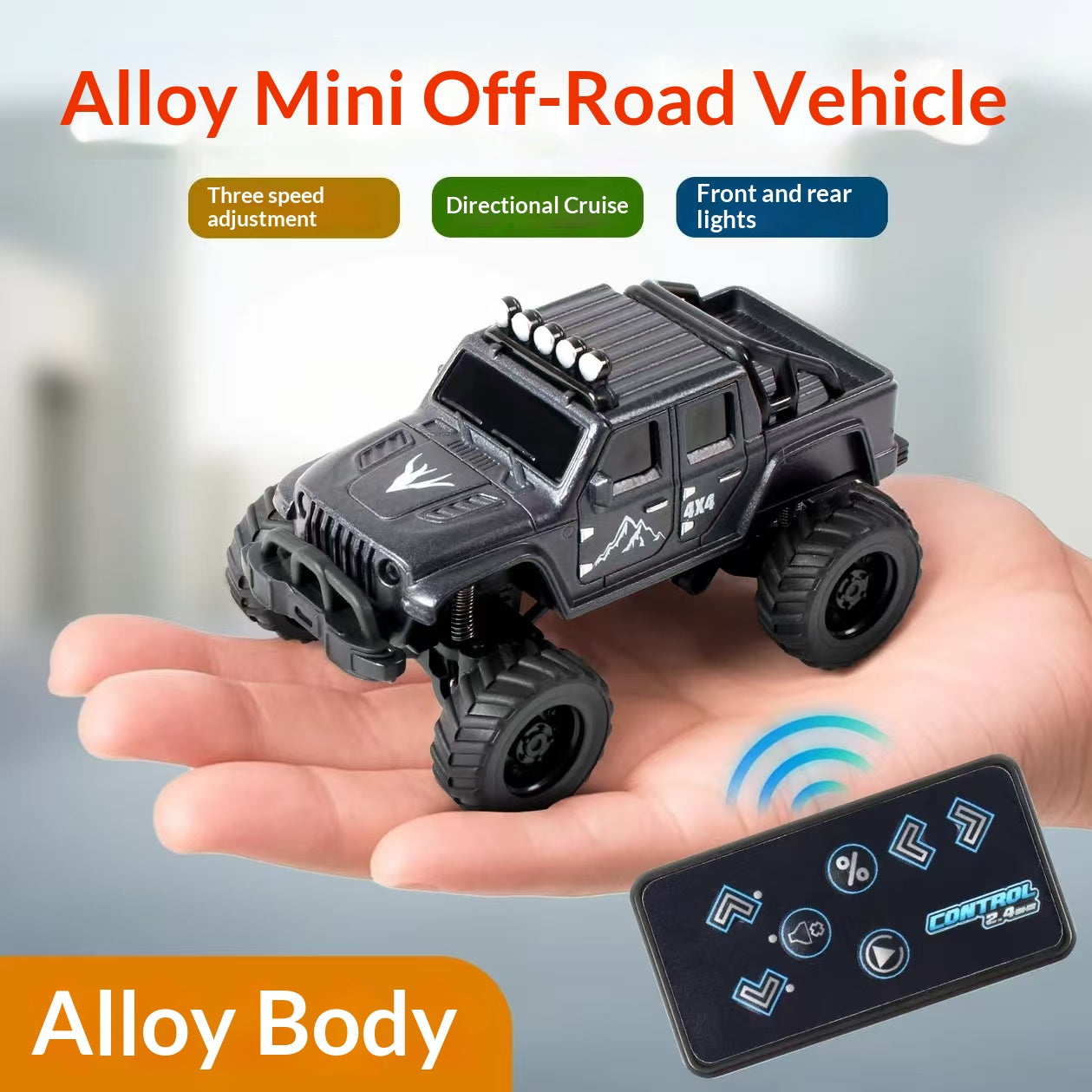 🏁 1:64 Monster Hummer Off-Road RC Car – Speed, Power & Smart Control!