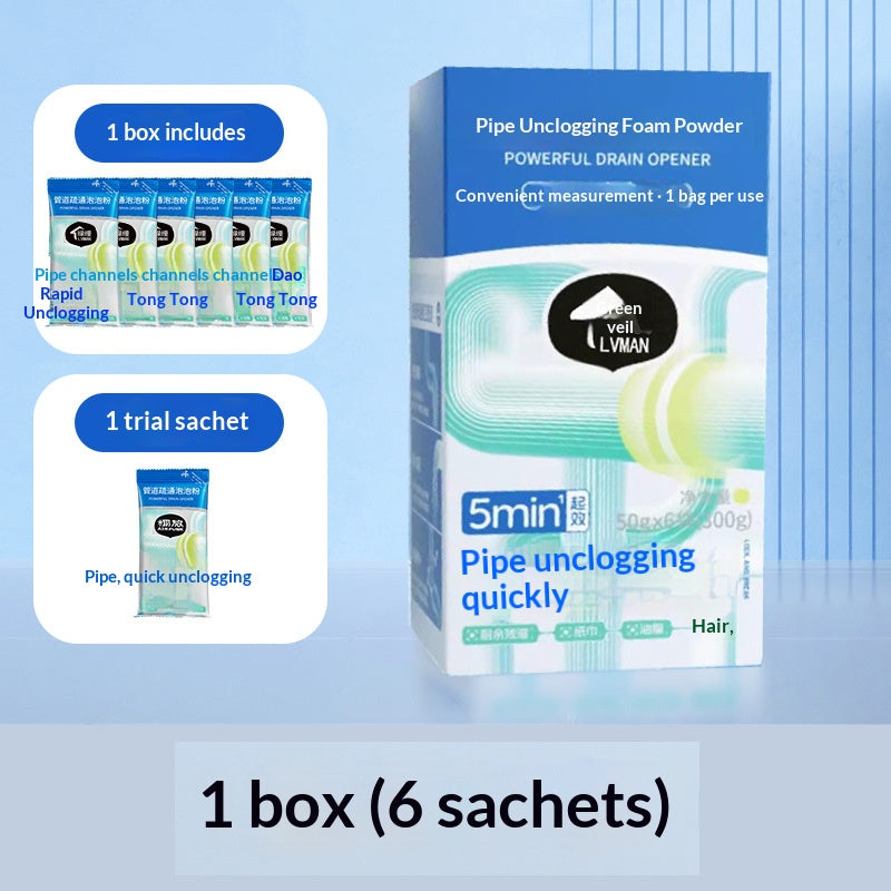 🔥 強力な排水口バブルパウダークリーナー