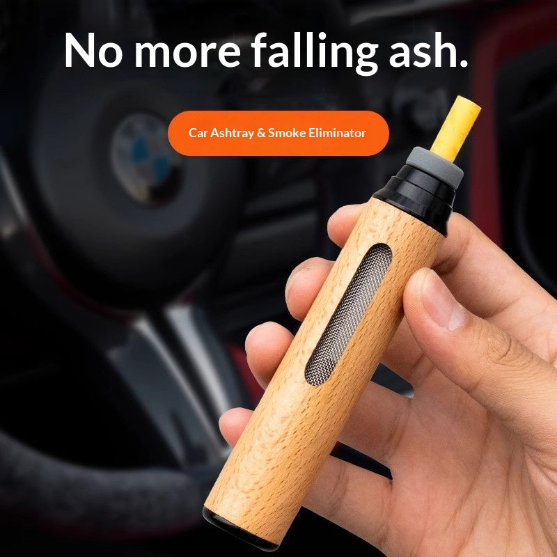 ポータブル無煙ミニ灰皿 - 車や屋外での使用に適した臭気ロック設計