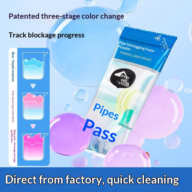 🔥 強力な排水口バブルパウダークリーナー