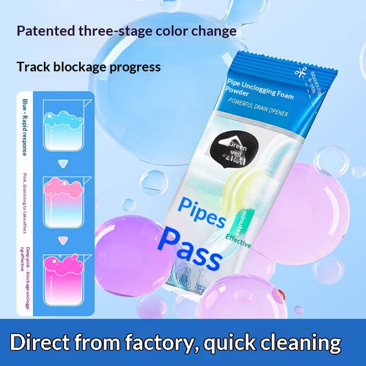 🔥 強力な排水口バブルパウダークリーナー
