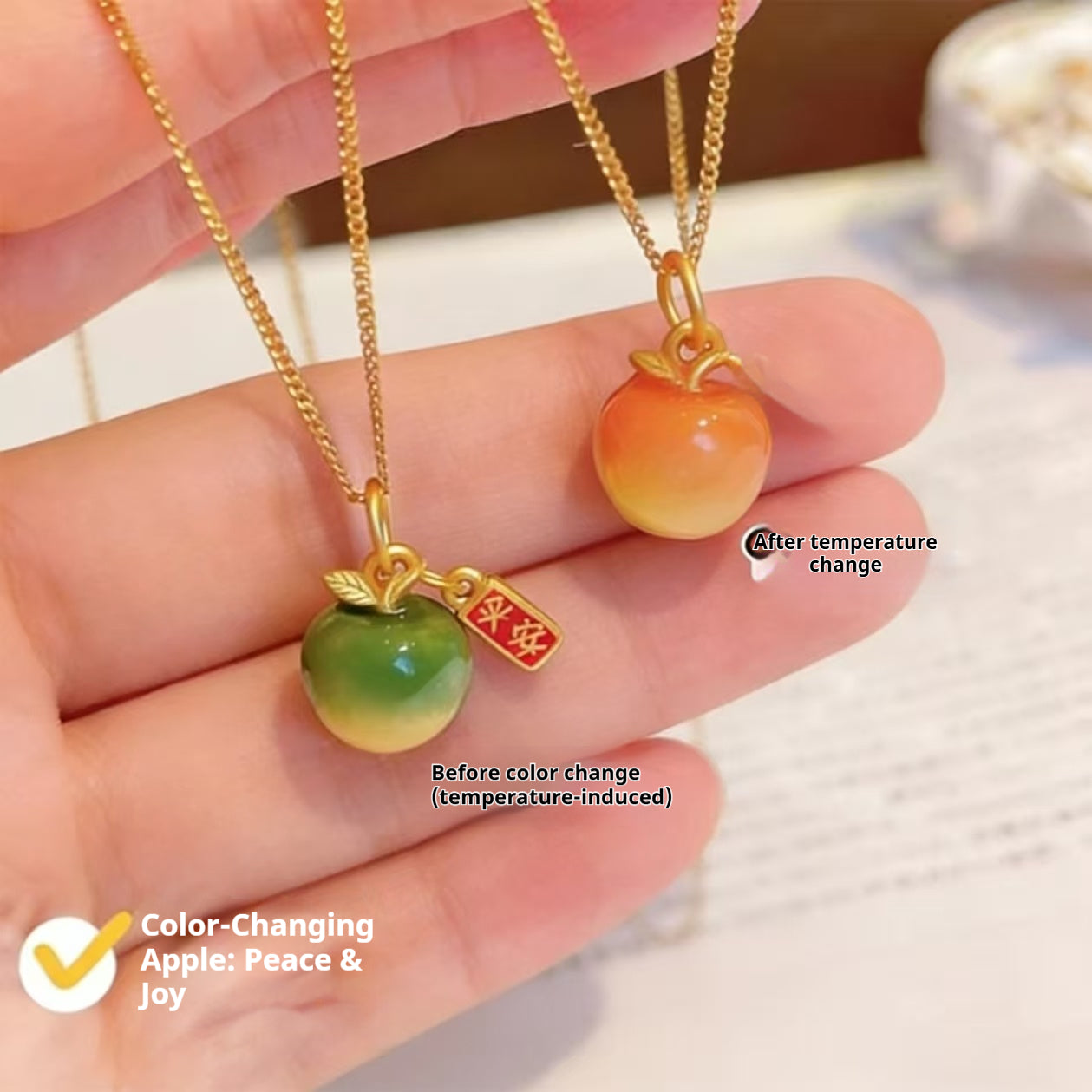 🍎 クリスマスピースアップルネックレス（クリスマス前限定販売）