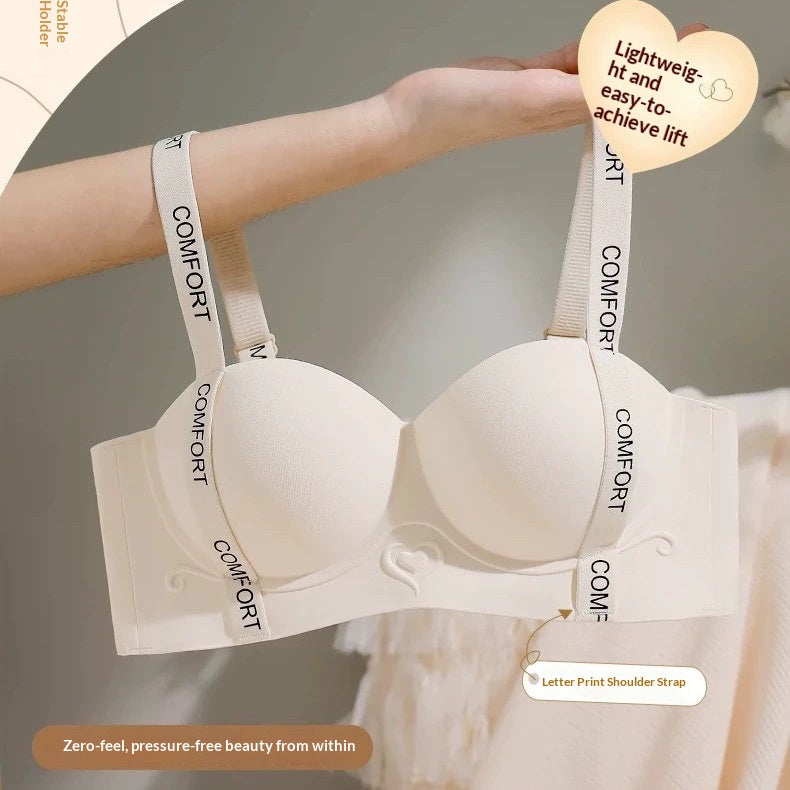 👙 4cmリフト シームレスワイヤレスブラ