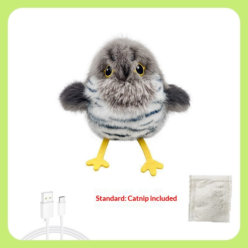 🐾 Cat Toy – Wiggly Bird | Automatic Sound & Motion Pet Teaser