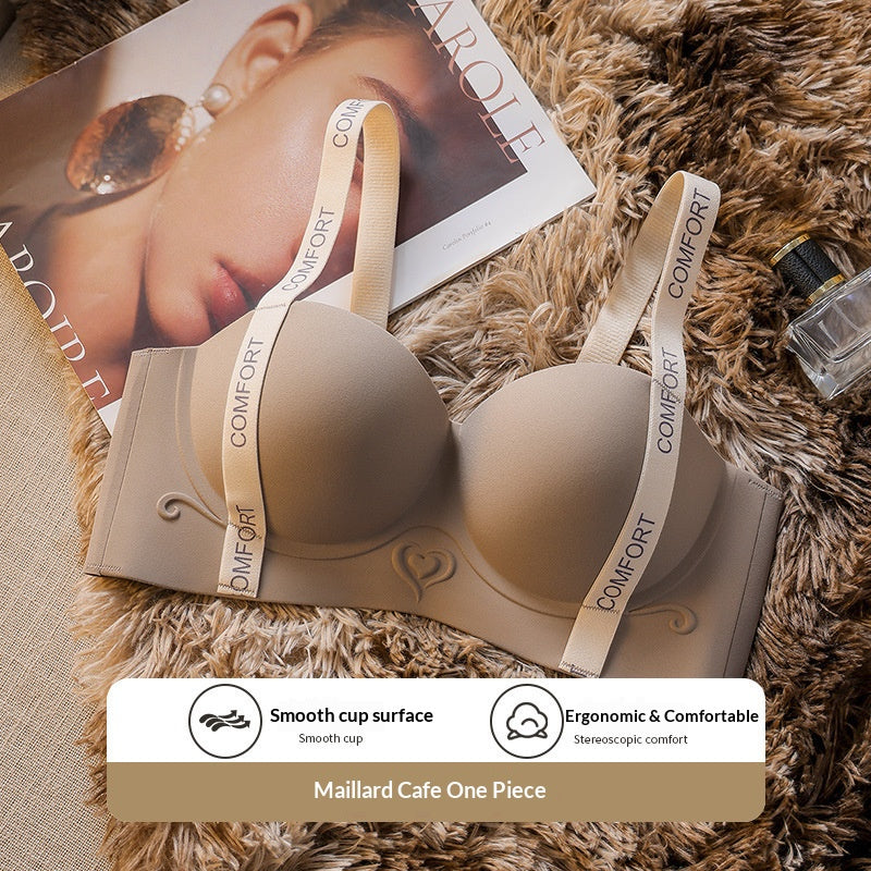 👙 4cmリフト シームレスワイヤレスブラ