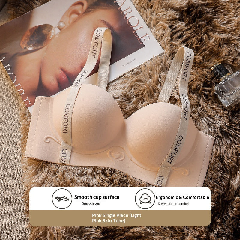 👙 4cmリフト シームレスワイヤレスブラ