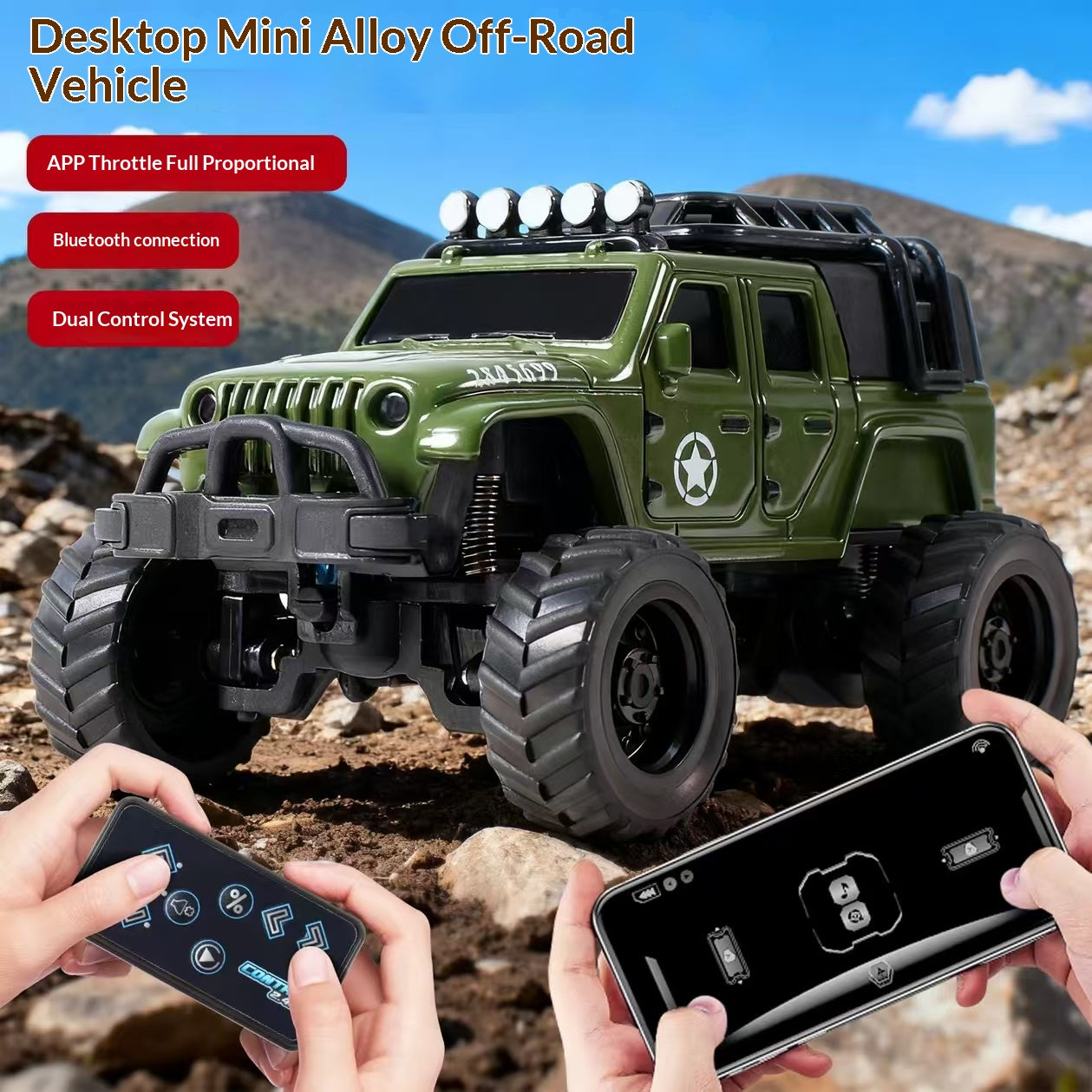🏁 1:64 Monster Hummer Off-Road RC Car – Speed, Power & Smart Control!