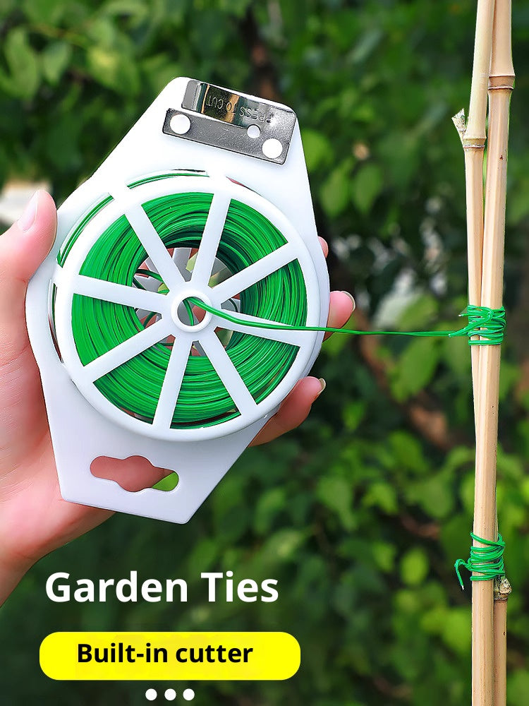 ガーデンツイストタイ – 花、蔓、バラの支柱に使える再利用可能な植物用ワイヤー | 簡単ガーデンファスナー