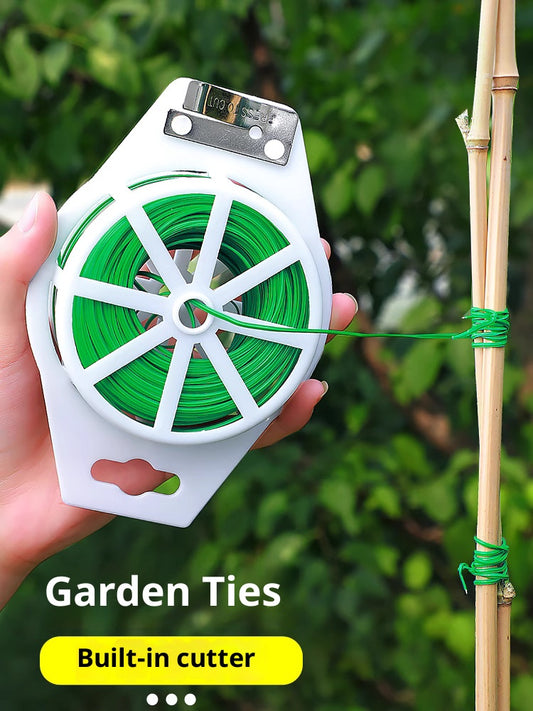 ガーデンツイストタイ – 花、蔓、バラの支柱に使える再利用可能な植物用ワイヤー | 簡単ガーデンファスナー