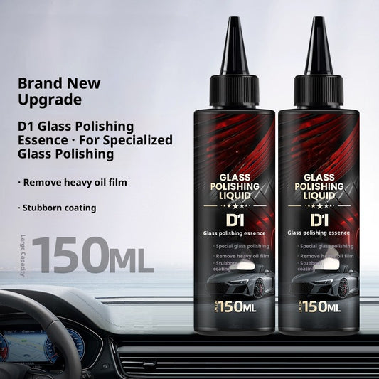 Car Glass Polishing Liquid – Upgraded Cerium Oxide Formula, Removes Oil Film, Water Stains & Minor Scratches