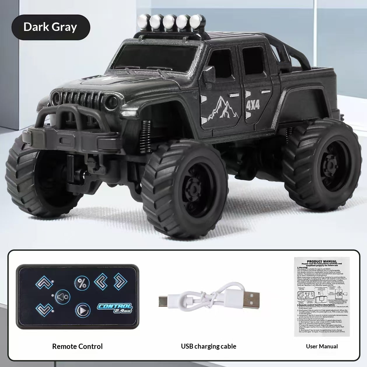 🏁 1:64 Monster Hummer Off-Road RC Car – Speed, Power & Smart Control!