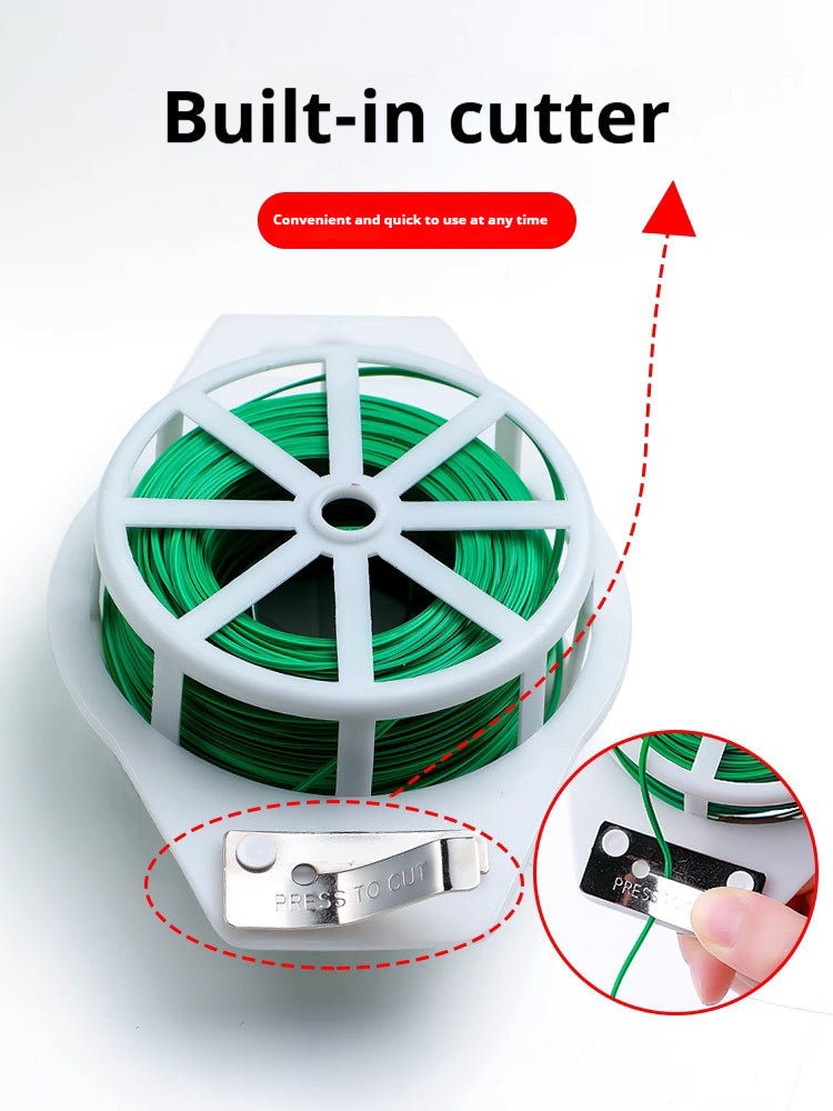 ガーデンツイストタイ – 花、蔓、バラの支柱に使える再利用可能な植物用ワイヤー | 簡単ガーデンファスナー